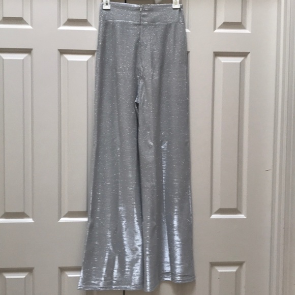 Sequin Pants-Silver-Large-Boot cut - Picture 2 of 12